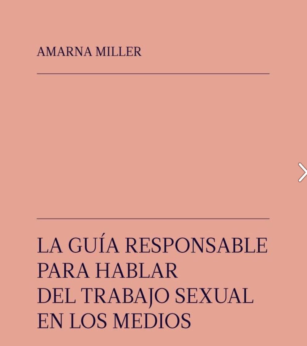 Book La guía responsable para hablar del trabajo sexual en los medios