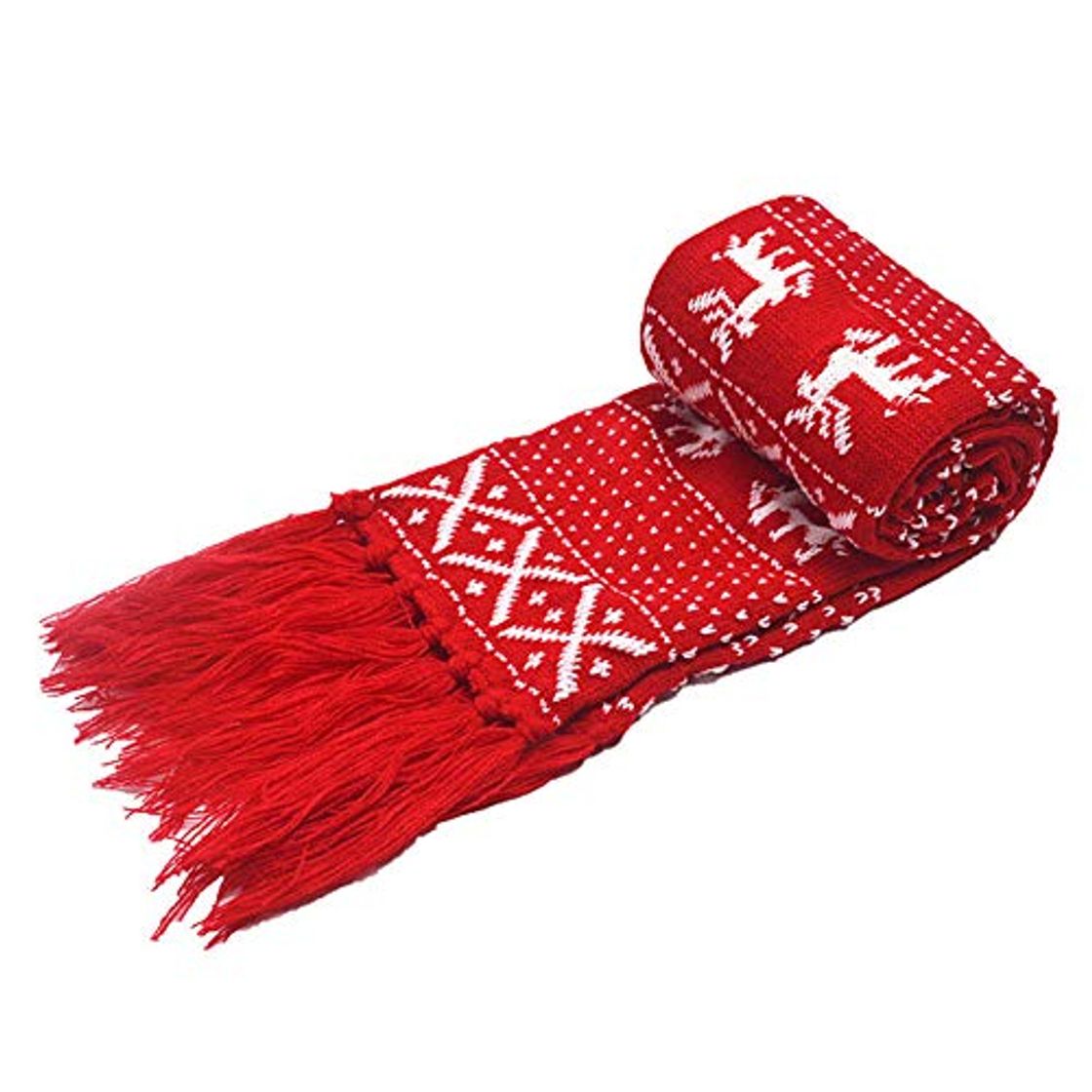 Fashion Topdo Bufanda de Lana con Bufanda Mantener Caliente de Las Mujers Pareja Primavera Invierno Hombres Elegante Cómodo Navidad Bufanda 1 Pieza 160cm Rojo