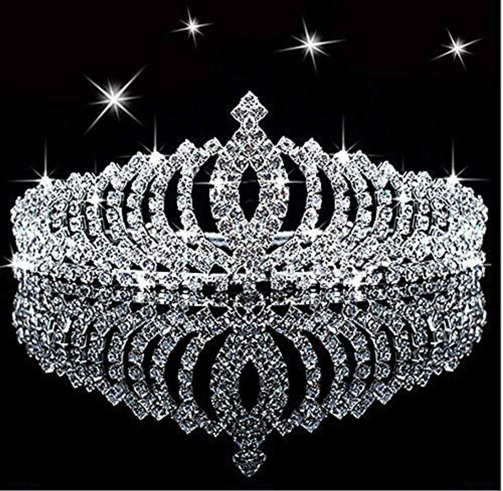 Productos SudaTek Tiara de Princesa con Cristales Brillantes para niños