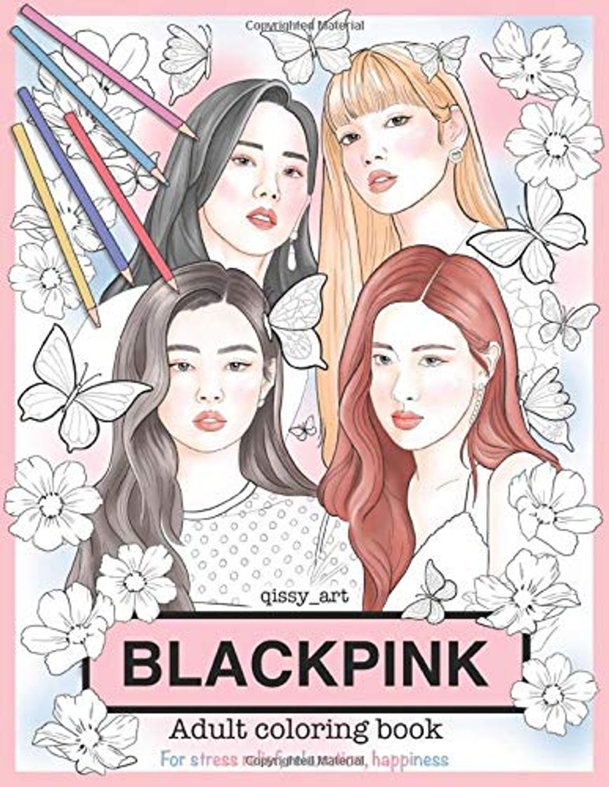 Book BLACKPINK Coloring Book For Adults: 22 hand drawn coloring pages in 5.5''