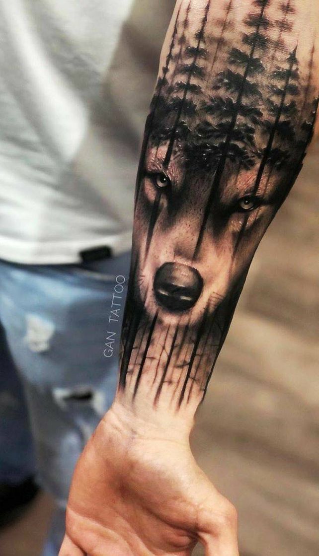 Fashion Tattoo de lobo