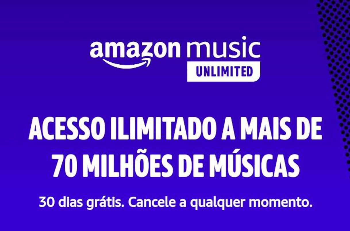 Fashion 30 dias GRÁTIS do Amazon Music Unlimited