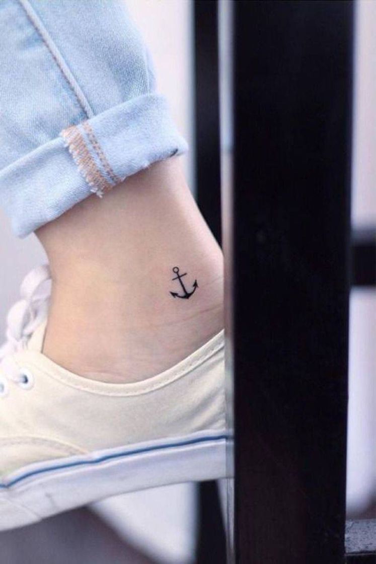 Fashion Tattoo de âncora super delicada ⚓