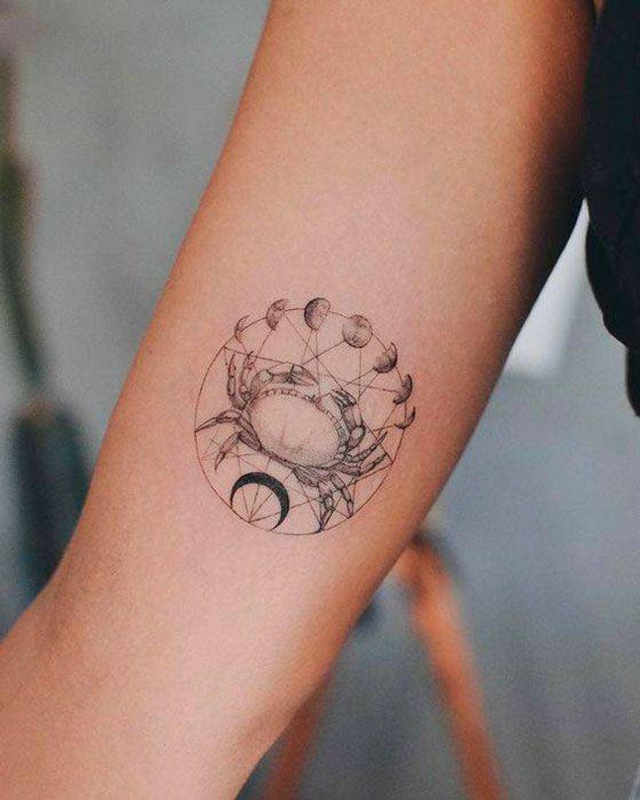 Fashion Tattoo Signo Câncer ♋