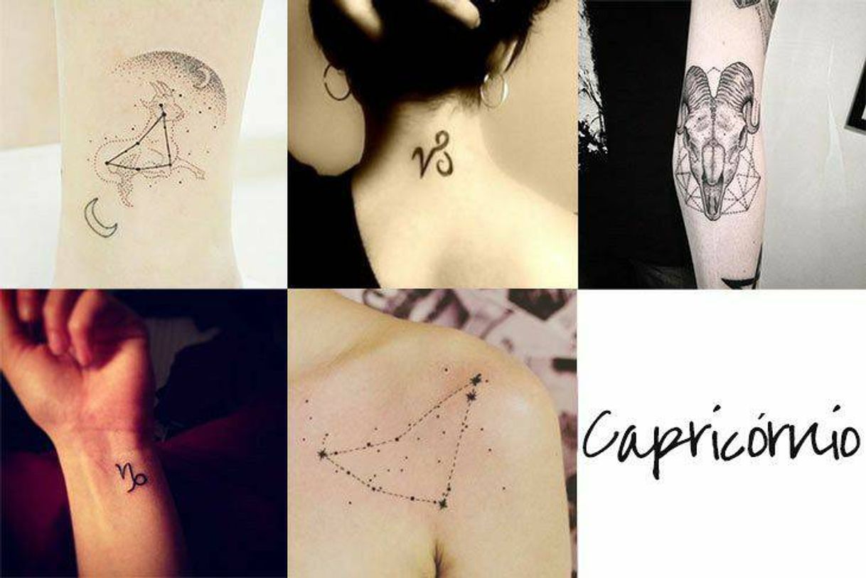 Fashion Tattoo Signo Capricórnio ♑