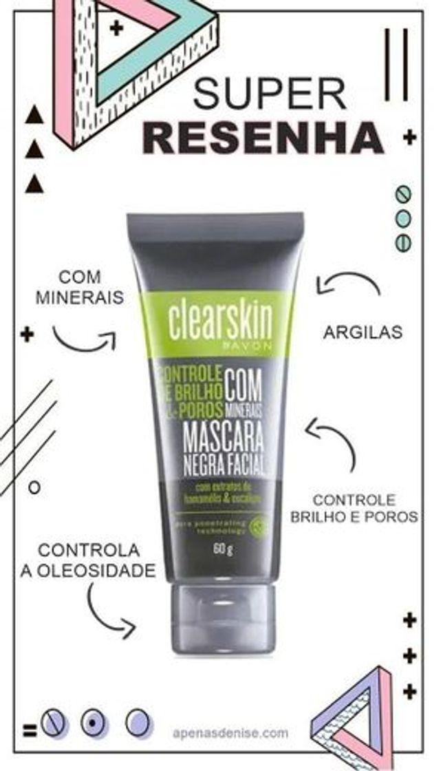 Fashion MÁSCARA NEGRA FACIAL - AVON 