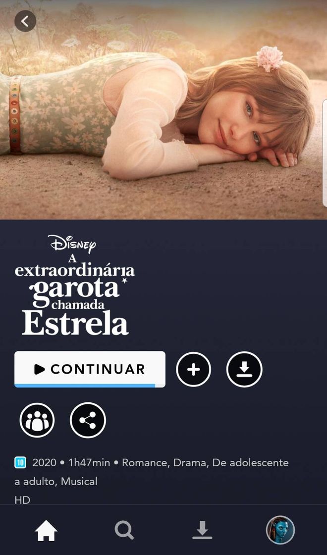 Película A extraordinária garota chamada Estrela 