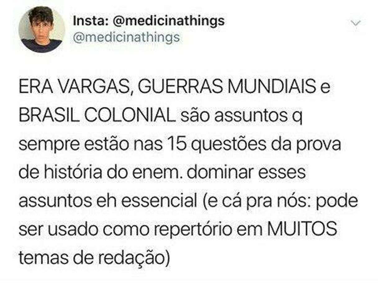 Moda Dica de estudo Enem