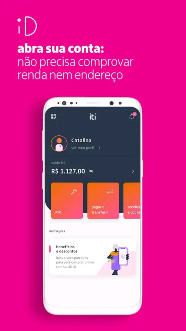 Moda Banco digital iti Itaú uso  recomendo bom rendimento  poupaç