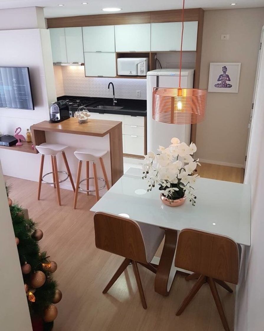 Social Cozinha e sala, espaços pequenos 😍