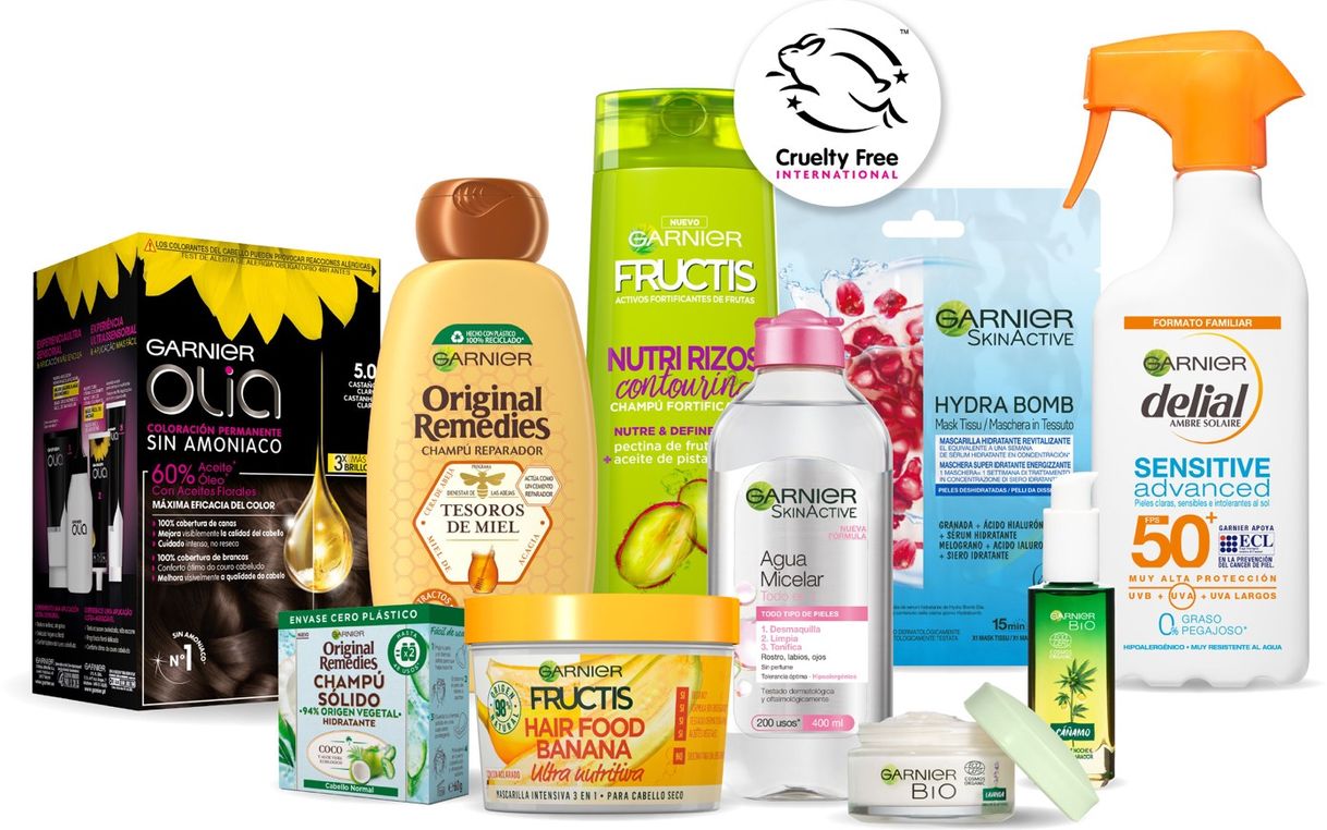 Moda Garnier: Productos de belleza natural para la piel y el cabello