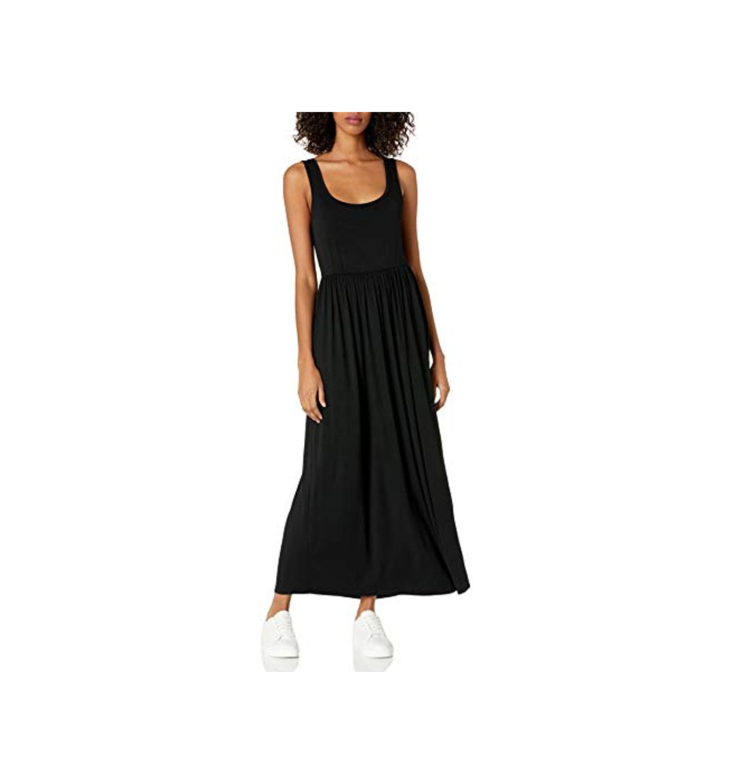 Fashion Amazon Essentials - Vestido maxi con cintura y sin mangas para mujer,