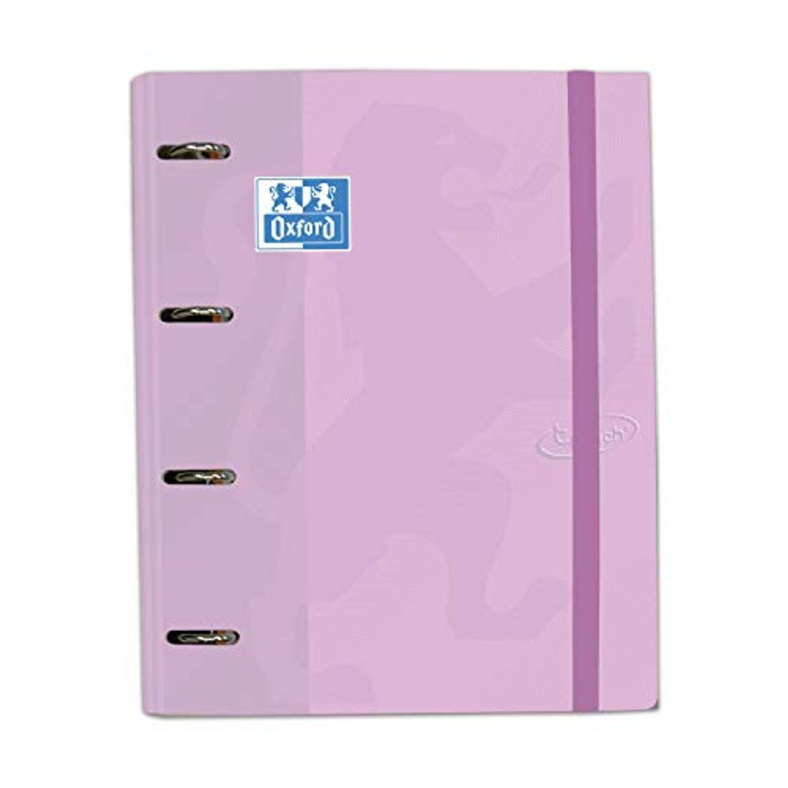 Social Carpeta con recambio Europeanbinder A4+ Oxford Touch color Malva Pastel