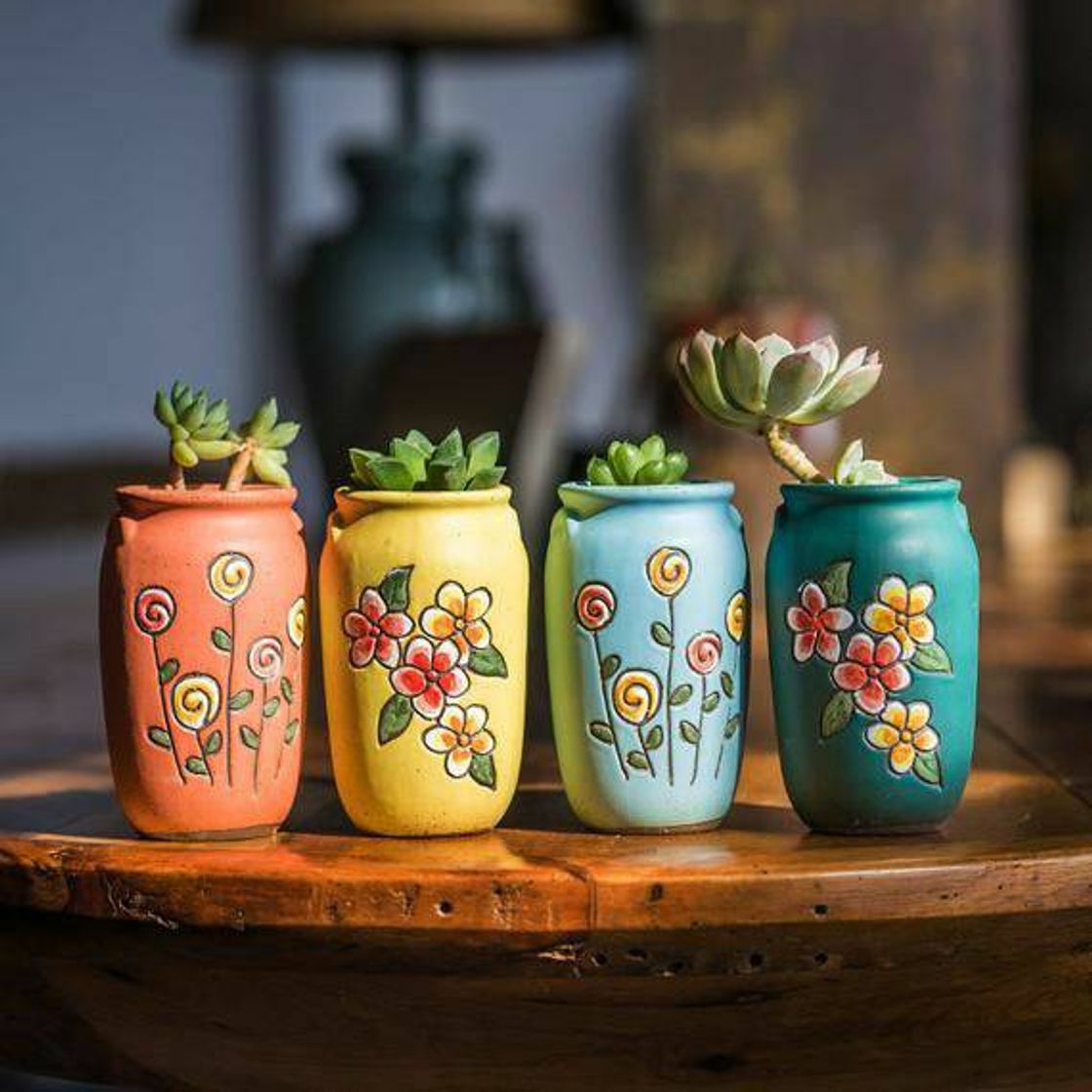 Social Macetas de latas pintadas 🤍