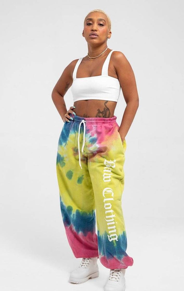 Moda Top Faixa Soho + Calça Tie Dye Rainbow 🤍