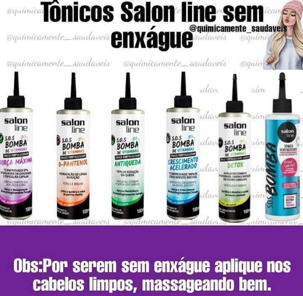 Moda Tônicos sem enxague 🌺