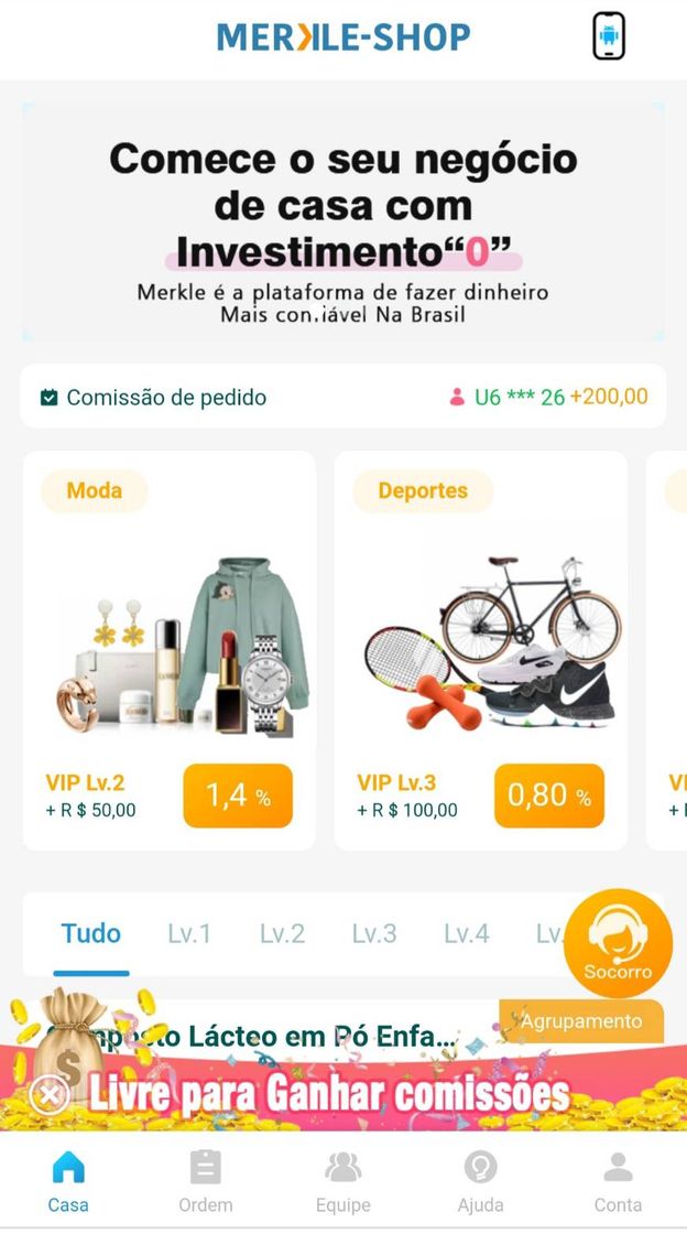 Social  QUE dinheiro com o MERKILE- SHOP É SO UTILIZAR O LINK💰