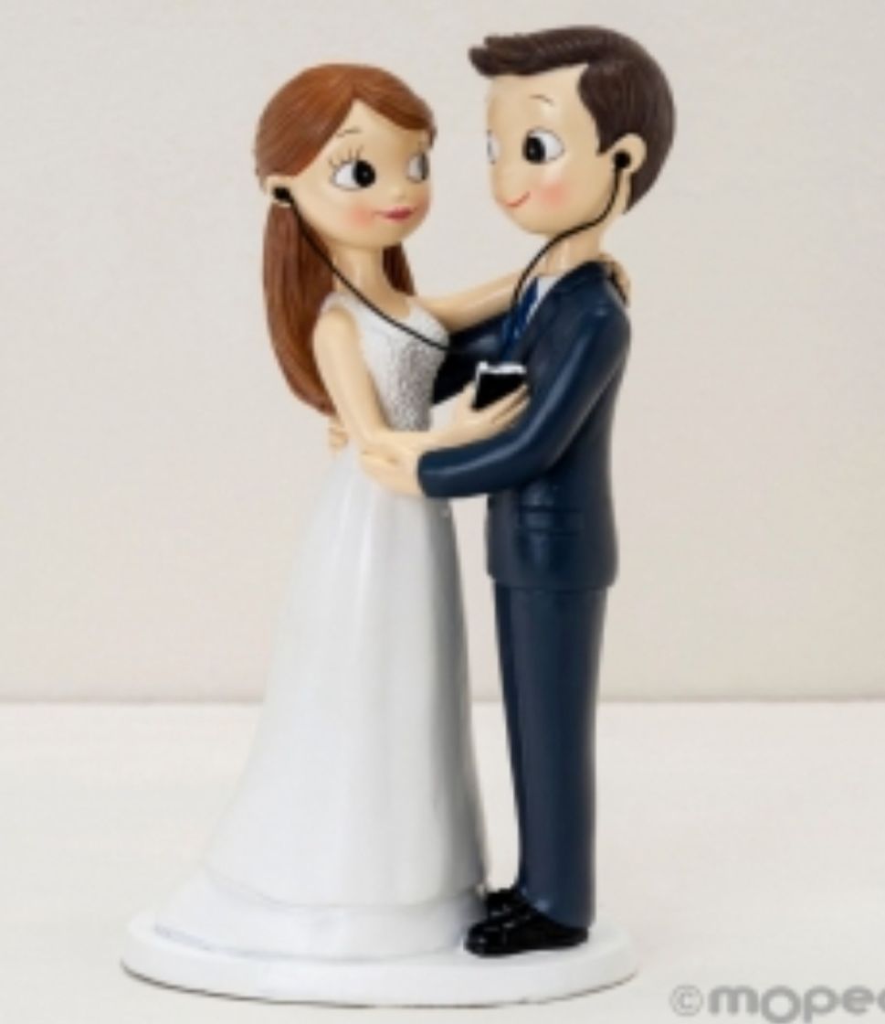 Producto Figura para tarta de novios viendo NETFLIX