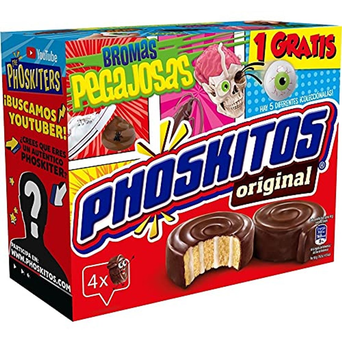 Product Phoskitos Pastelitos Chocolate 4 Unidades - 160 gr