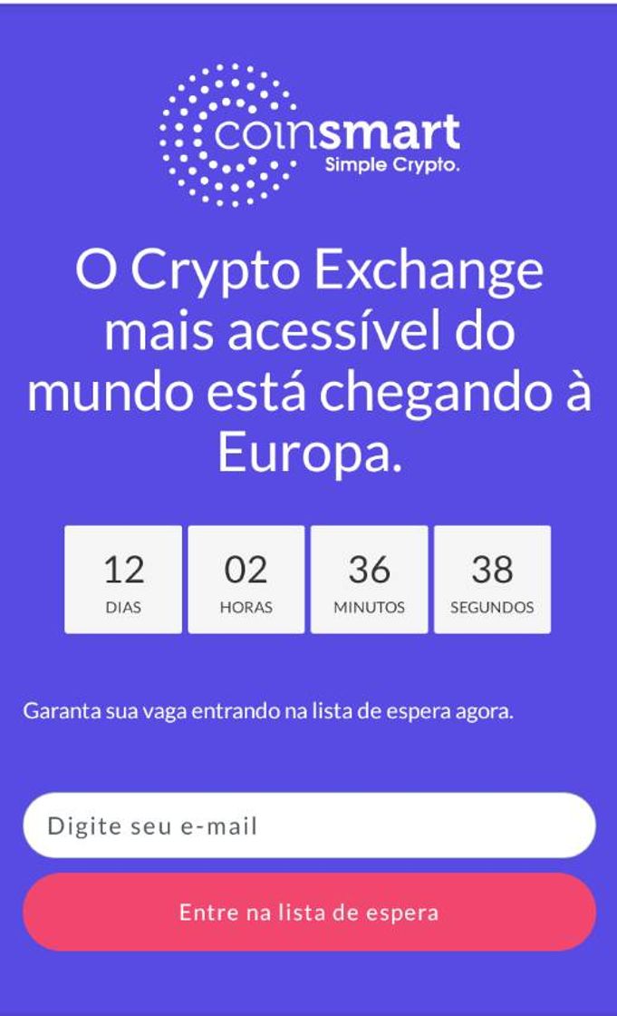 Fashion CoinSmart está chegando à Europa. Acabei de entrar na lista 