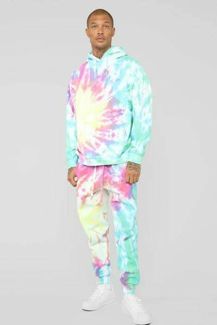 Fashion Conjunto tie dye branco