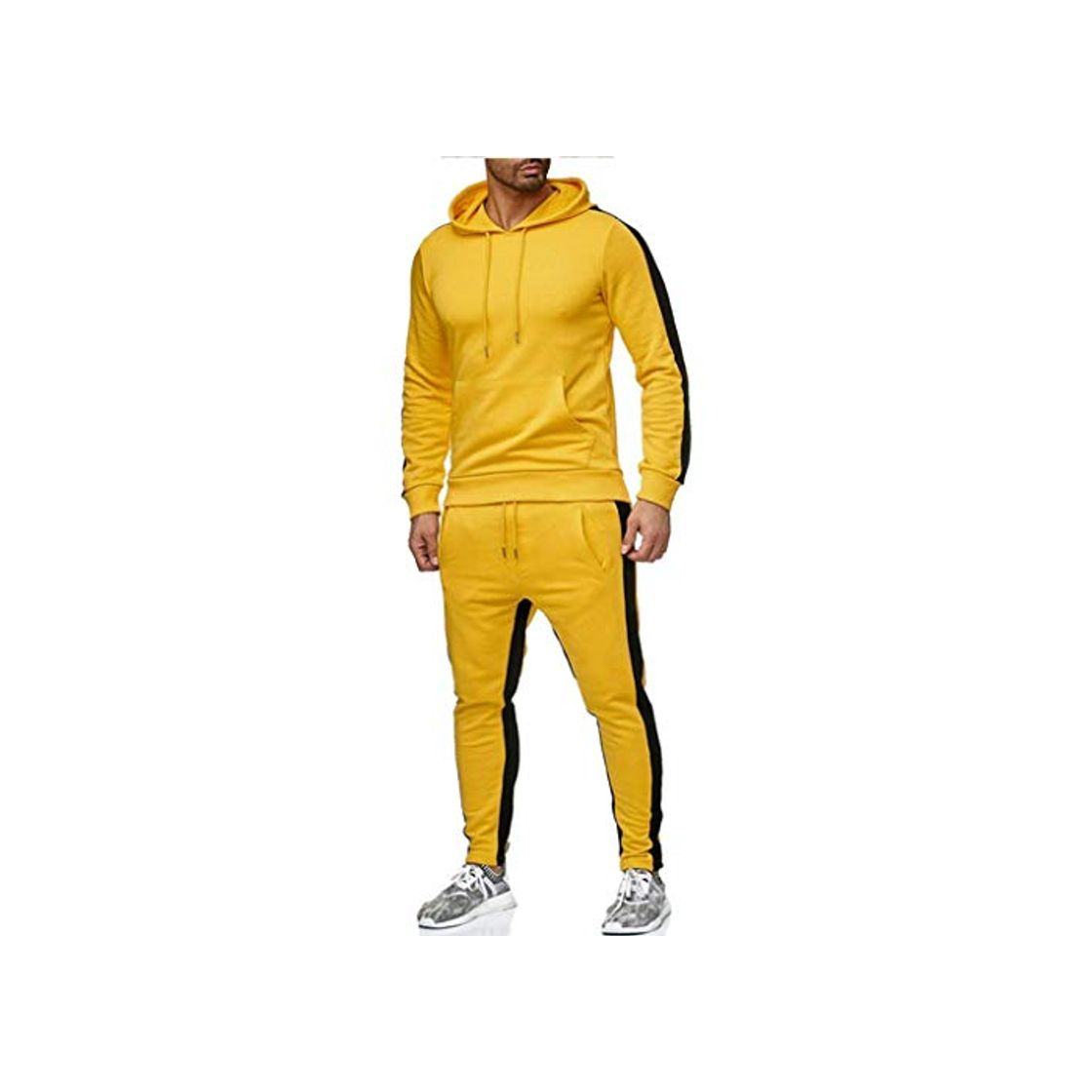 Moda Overdose Sudadera con Capucha Otoño Casual Moda Conjunto De Manga Larga Sports Fitness Traje De Boxeo De Levantamiento De Pesas De Fútbol Set De Artes Marciales Bruce Lee Chándal De Traje Deportivo