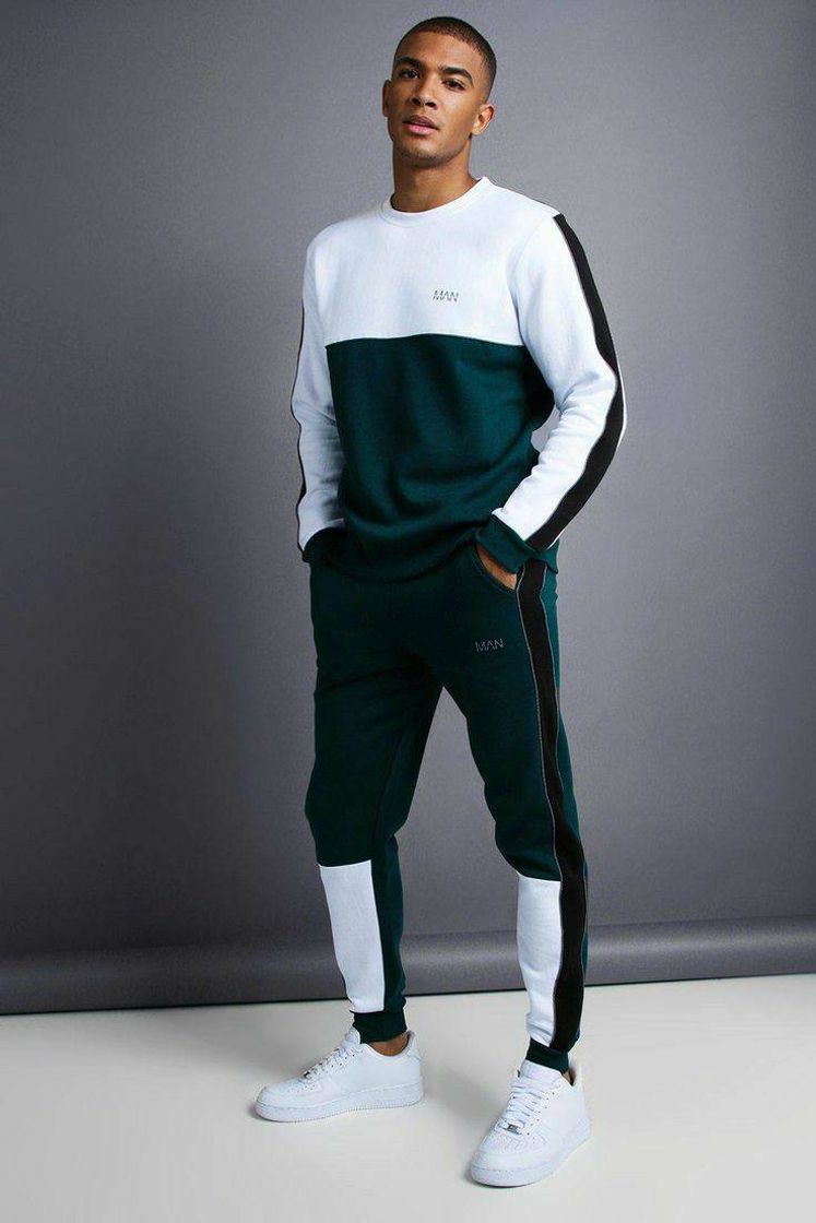 Moda Man skinny fit sweater tracksuit 