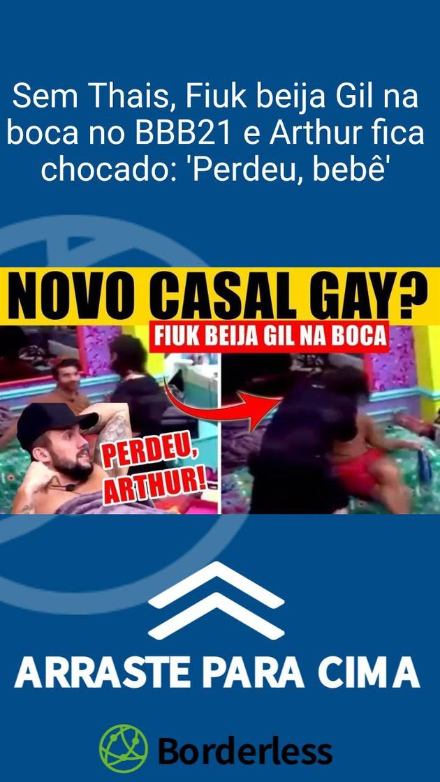 Fashion Sem Thais, Fiuk beija Gil na boca no BBB21