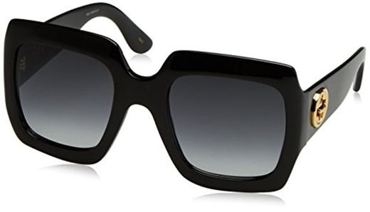 Gucci GG0053S, Gafas de Sol para Mujer, Negro
