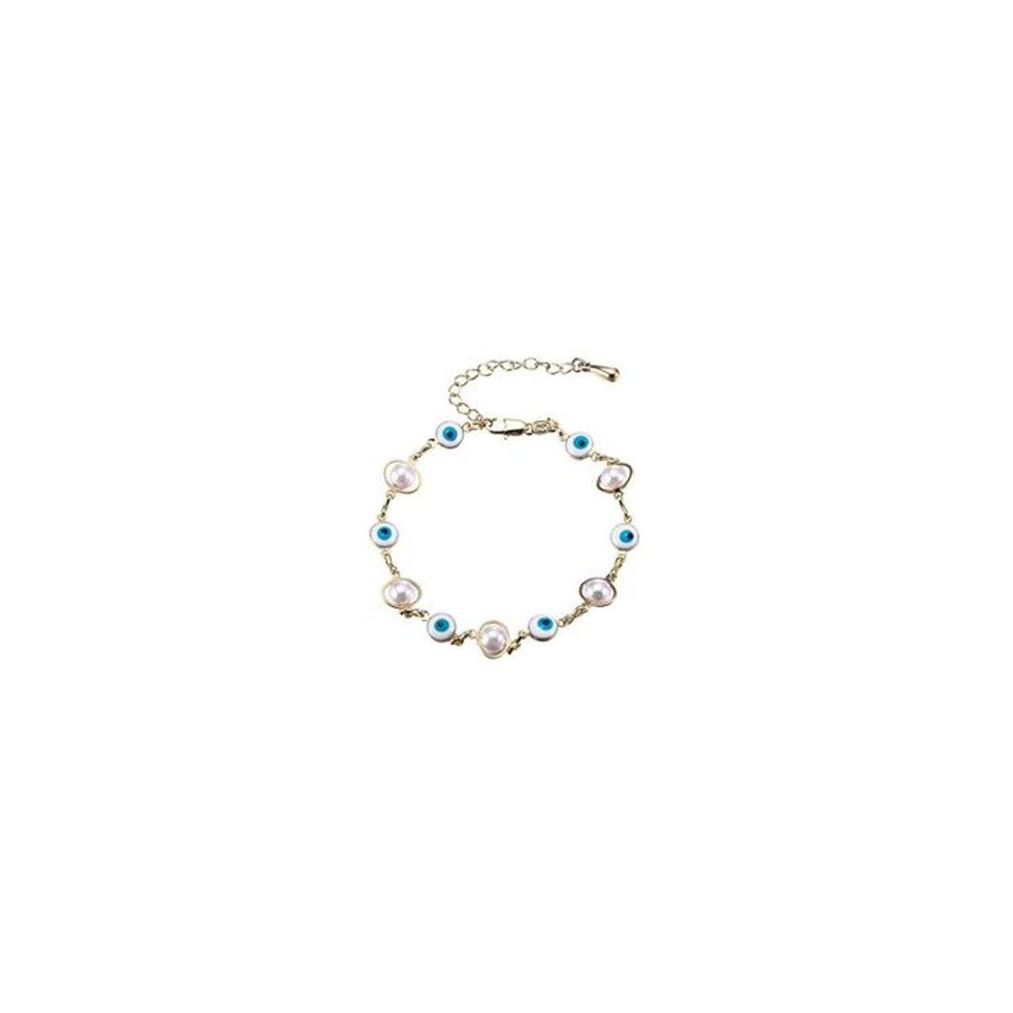 Social YAZILIND Oro Plateado Abalorios Globo Ocular Forma Amistad Pulseras Ajustables para Las Mujeres niñas