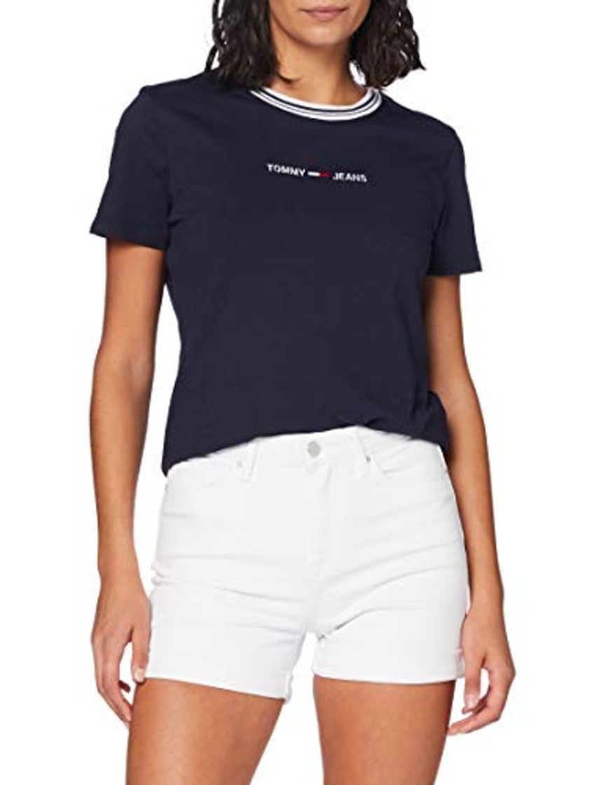 Moda Tommy Hilfiger Rome HW Short Vaqueros Straight, Azul