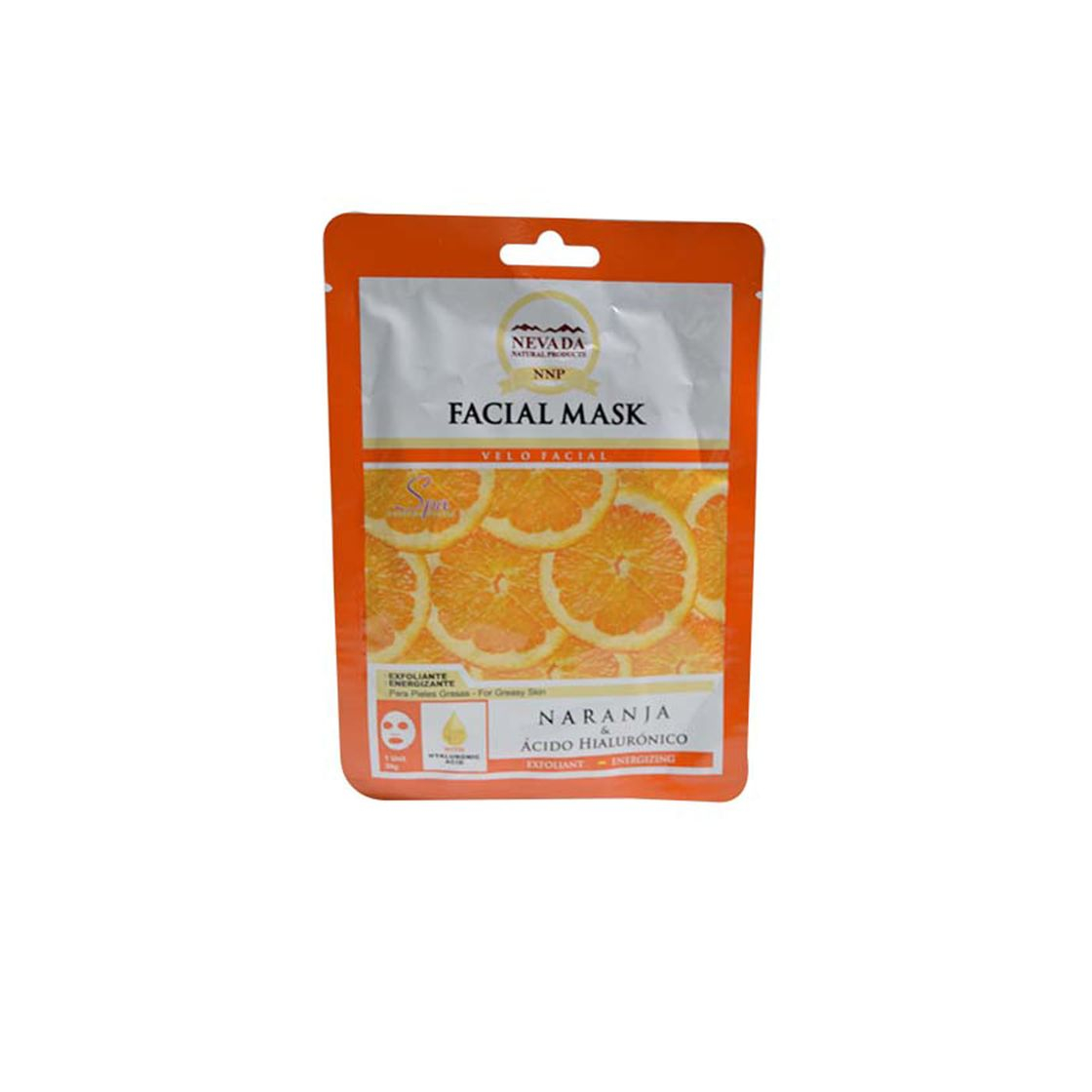 Social Mascarilla facial nevada 30 g naranja exfoliante y energía 