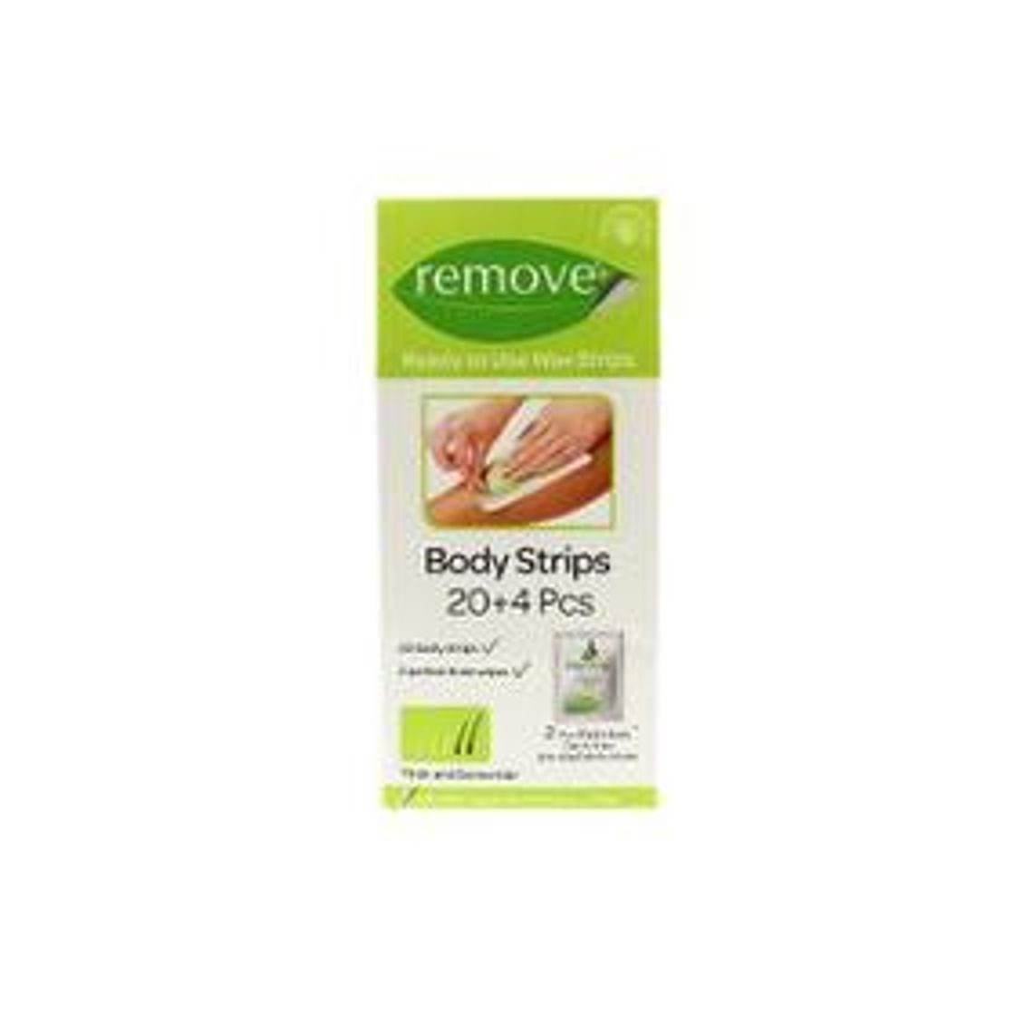 Social Bandas de cera remove depila vello grueso 24 PCS