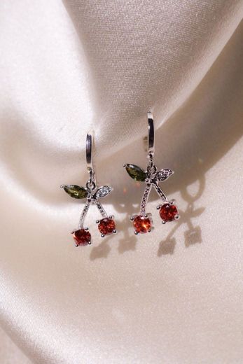 Cherry Kiss Huggie Earrings