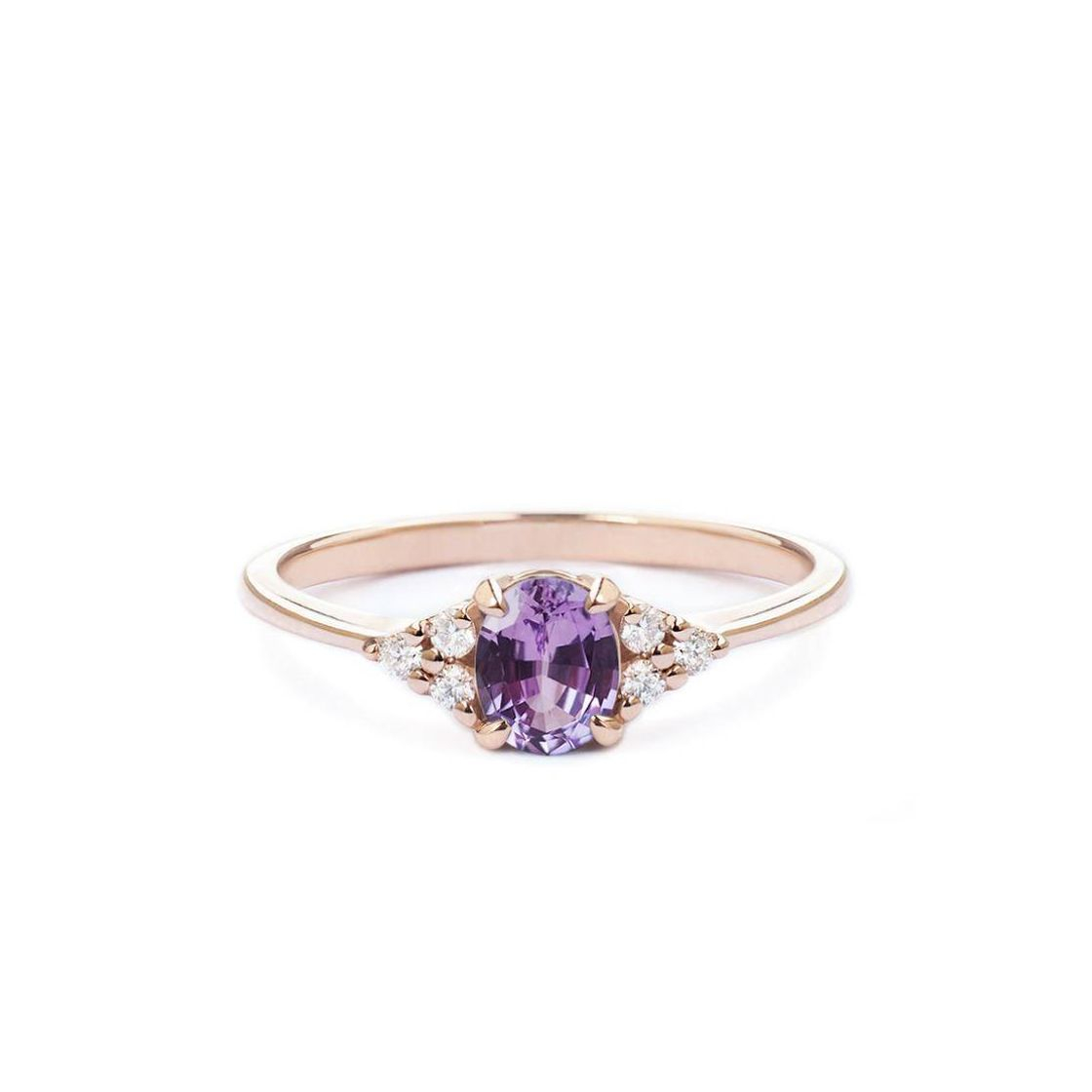 Social Purple Sapphire Engagement Ring