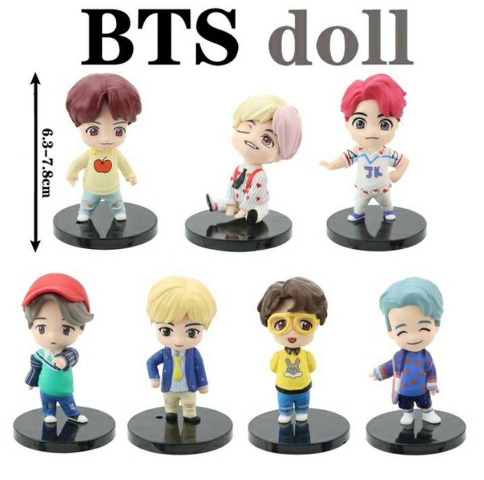 Fashion Kpop BTS Decoração Modelo Para Brinquedos Colecionáveis