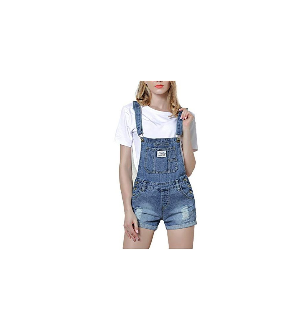 Product Pantalones Cortos De Mezclilla De Mujer Shortalls Rompe Los Mamelucos Verano Jeans