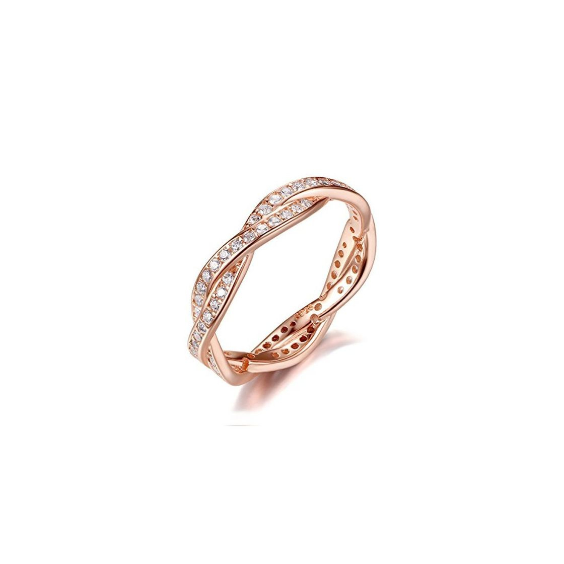 Product Qings Oro de Rosa Plateado Anillo