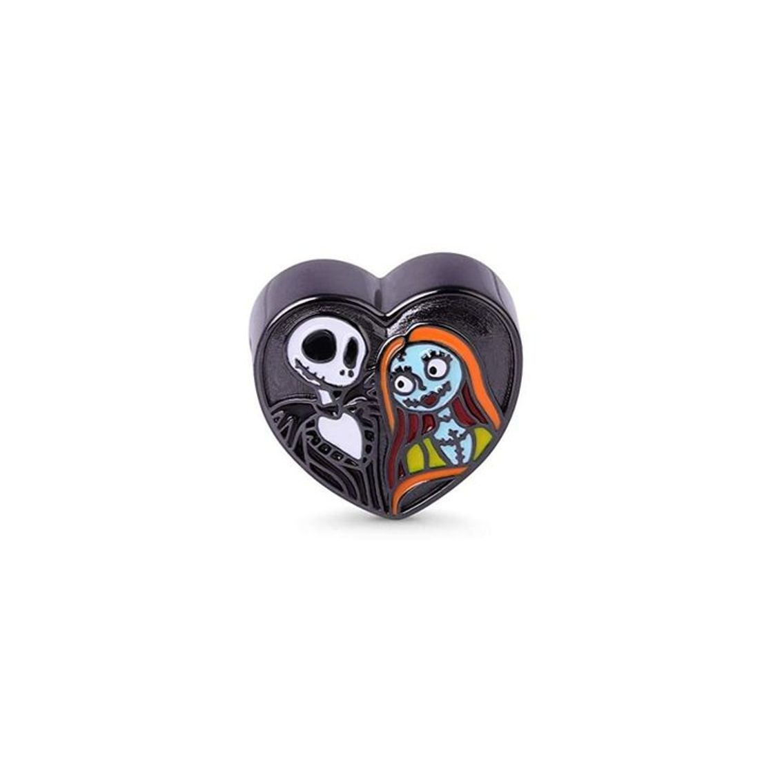 Moda Gnoce Gothic Love Black Skull Bride Charm Bead Cuentas en Forma De Corazón Charm Silver Sterling Se Adapta a Todas Las Pulseras y Collares Regalo Para Mujeres Niñas Hombres