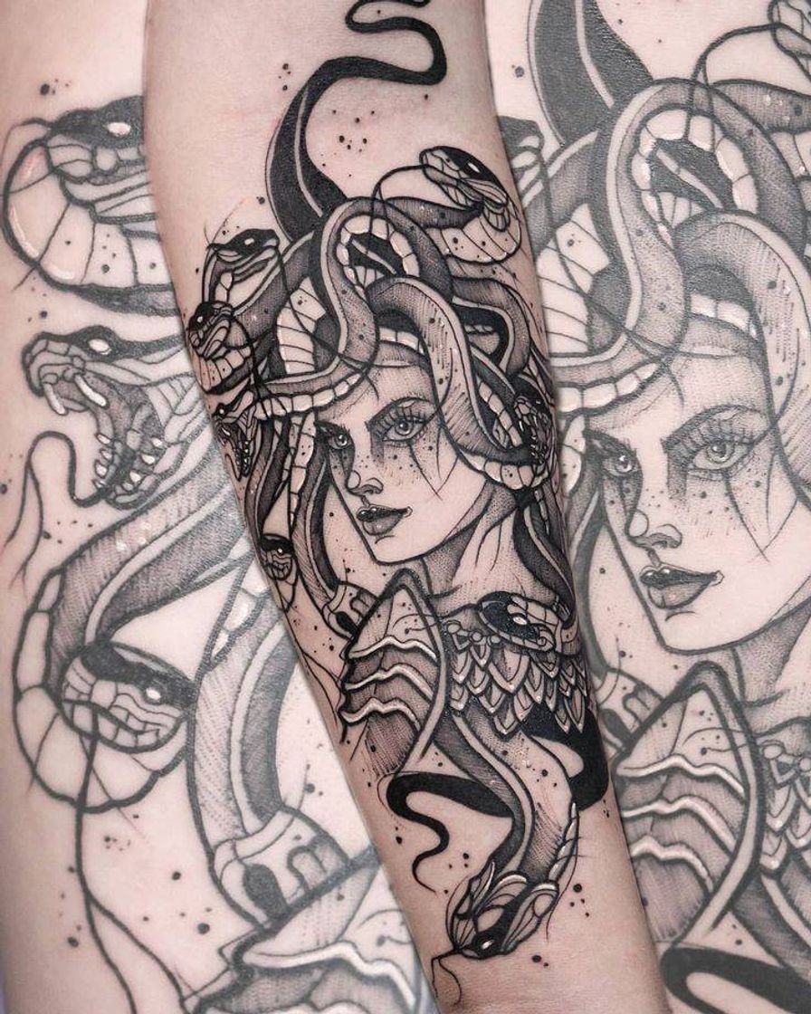 Fashion Tattoo medusa