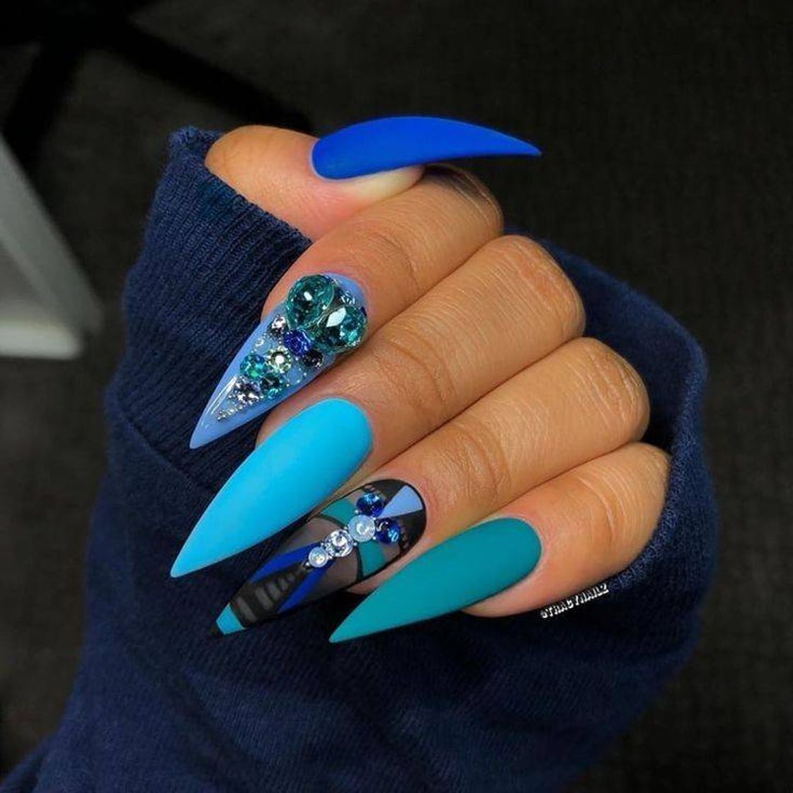 Fashion Unhas de stiletto 