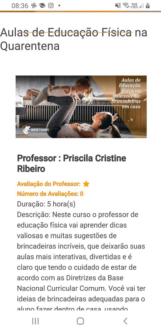 Social Educação física na quarentena 