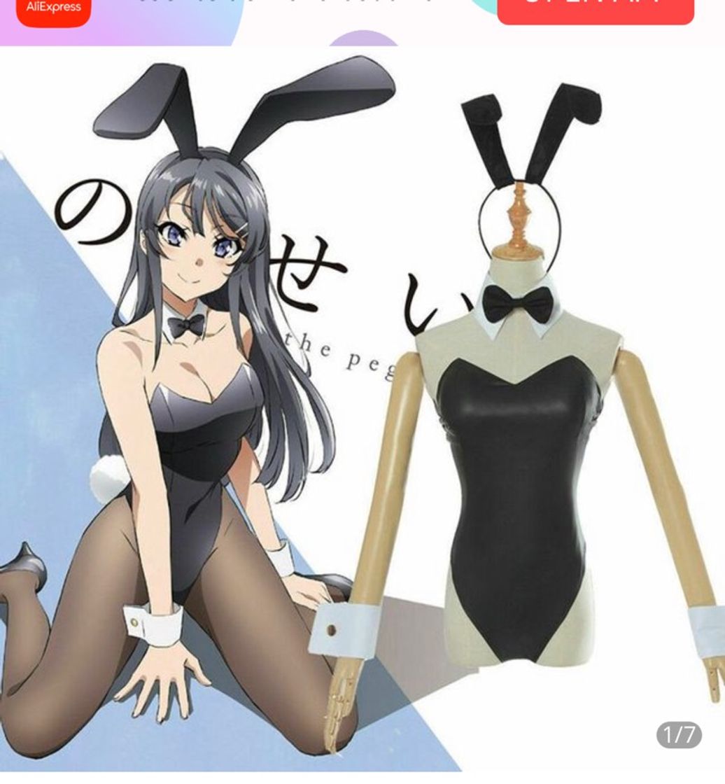 Moda Cosplay Bunny Girl Senpai