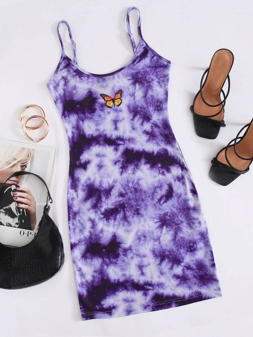 Social SHEIN Roxo Violeta Animal Ocasional Vestido

