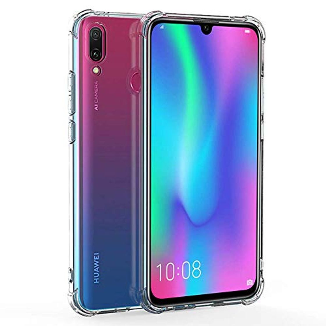 Electronics REY Funda Anti-Shock Gel Transparente para Huawei P Smart 2019 - Honor