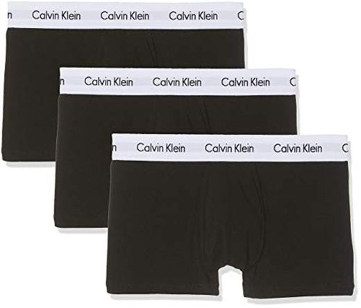 Calvin Klein Low Rise Trunk 3pk, Bóxer Hombre, Negro
