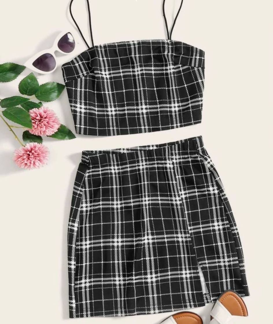 Fashion Conjunto preto e branco SHEIN