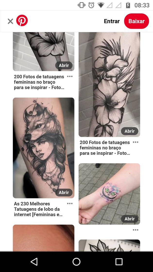 Fashion Inspirações para Tattoo