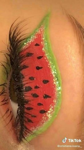 Maquiagem de melancia 
