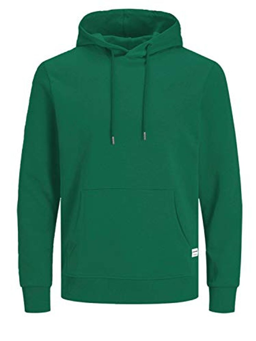 Fashion Jack & Jones JJEBASIC Sweat Hood Noos Sudadera con Capucha, Verde Verde